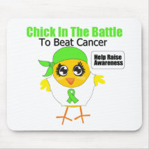 Non Hodgkins Lymphoma Chick In the Battle Mousemats