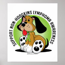 Non-Hodgkins Lymphoma Dog Print