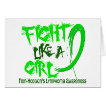 Non-Hodgkins Lymphoma Fight Like A Girl 5.3 Card