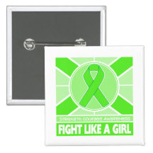 Non-Hodgkin's Lymphoma Fight Like A Girl Flag Buttons
