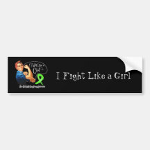Non-Hodgkins Lymphoma Fight Like a Girl Rosie Bumper Stickers