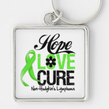 Non-Hodgkins Lymphoma Hope Love Cure Key Chains