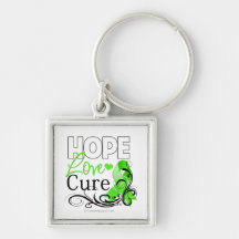 Non-Hodgkins Lymphoma Hope Love Cure Keychains
