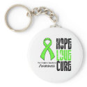Non-Hodgkin's Lymphoma Hope Love Cure Ribbon keychains
