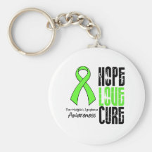 Non-Hodgkin's Lymphoma Hope Love Cure Ribbon Key Chain