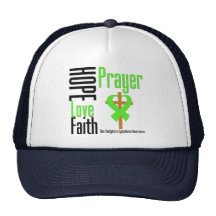 Non-Hodgkins Lymphoma Hope Love Faith Prayer Cross Mesh Hats