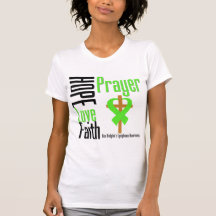 Non-Hodgkins Lymphoma Hope Love Faith Prayer Cross T Shirt