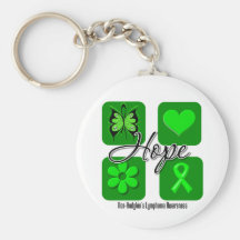 Non Hodgkins Lymphoma Hope Love Inspire Awareness Keychain