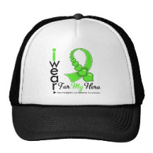 Non Hodgkin's Lymphoma I Wear Lime Green HERO Trucker Hats
