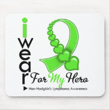 Non Hodgkin's Lymphoma I Wear Lime Green HERO Mouse Pad