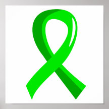 Non-Hodgkin's Lymphoma Lime Green Ribbon 3 Poster
