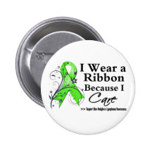 Non-Hodgkin's Lymphoma Ribbon Because I Care Pin