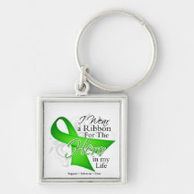 Non-Hodgkins Lymphoma Ribbon Hero in My Life Key Chain
