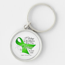 Non-Hodgkins Lymphoma Ribbon Hero in My Life Key Chains