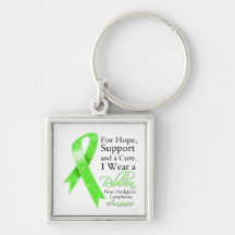 Non-Hodgkins Lymphoma Support Hope Awareness Keychains