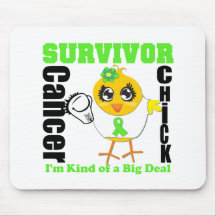 Non Hodgkins Lymphoma Survivor Chick Ribbon Mousemat