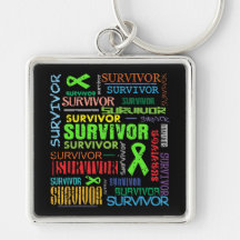 Non-Hodgkins Lymphoma Survivor Collage.png Keychain