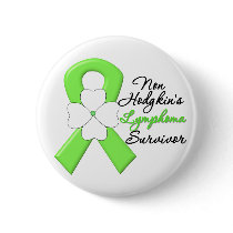 Non Hodgkins Lymphoma Survivor Flower Ribbon Pins