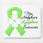 Non Hodgkins Lymphoma Survivor Flower Ribbon mousepads