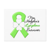 Non Hodgkins Lymphoma Survivor Flower Ribbon Post Cards