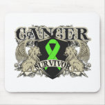 Non-Hodgkin's Lymphoma Survivor Mens Heraldry Mousepads