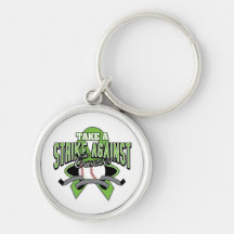 Non-Hodgkin's Lymphoma Take A Strike Keychains