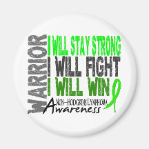 Non-Hodgkins Lymphoma Warrior Fridge Magnets