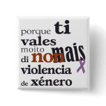 Non Mais Violencia de Xénero buttons