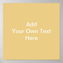 Non-metallic Gold Colour, with White Custom text.