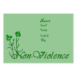 Non-Violence business cards