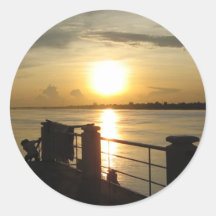 Nong Khai Sunset ... Isaan, Thailand Stickers