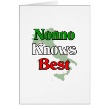 Nonno (Italian Grandfather) Knows Best Cards