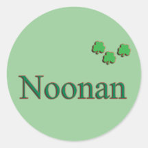 Noonan Family Round Sticker