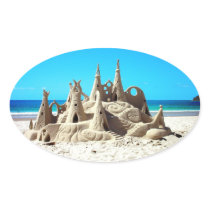 Noosa Beach Sandcastle Sticker