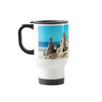 Noosa Beach Sandcastle Travel Mug