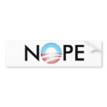 NOPE Anti Obama bumper stickers