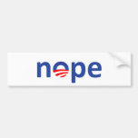 nope bumper sticker