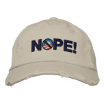 NOPE!  USA Caps #1 embroidered hats