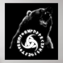 Nordic Bear Poster