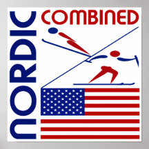 Nordic Combined United States Poster