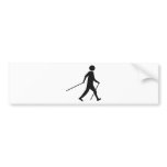 nordic walking icon bumper stickers