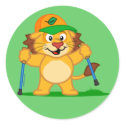Nordic Walking Lion stickers