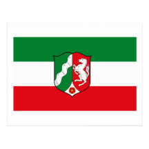 Nordrhein Westfalen Flag Postcard