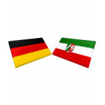Nordrhein-Westfalen, Germany Flag Tiles t-shirts