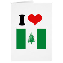 Norfolk Island Flag Greeting Cards