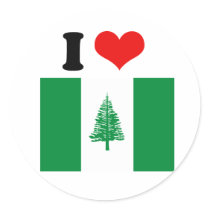 Norfolk Island Flag Round Sticker