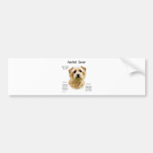 Norfolk Terrier History Design Bumper Sticker