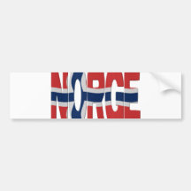 Norge flag bumperstickers