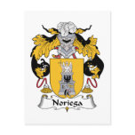 Noriega Family Crest postcards