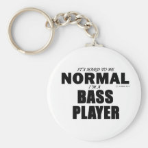Normal Bass Player Key Chains